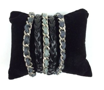 ARMBAND ZWART/GRIJS (1st)