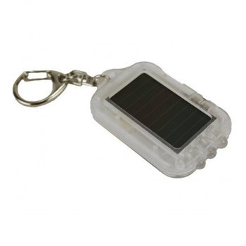 SOLAR SLEUTELHANGER MET LED LICHT - TRANSPARANT (20st.)