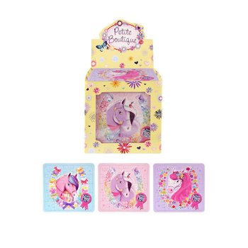 PUZZEL – PONY’s / PAARDEN, 13 x12 Cm. IN DISPLAY (108st.)