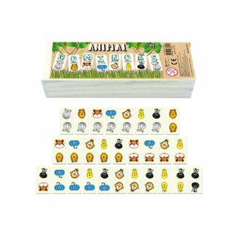 HOUTEN DIEREN DOMINO (10st.)