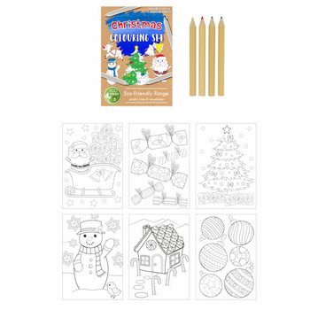 ECO FRIENDLY - KERSTMIS TEKEN SET (25st.)
