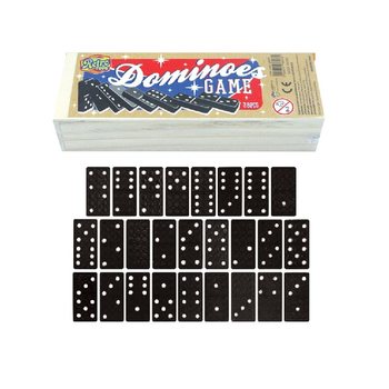 DOMINO SPEL IN HOUTEN DOOS (12st.)