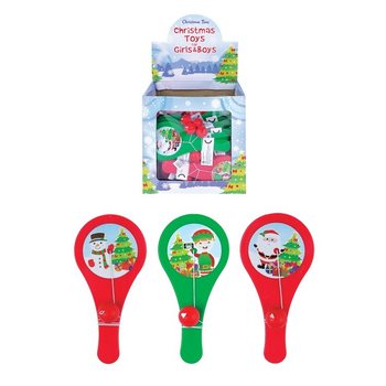 KERSTMIS - PADDLE BAT BAL SPEL IN DISPLAY (96st.)
