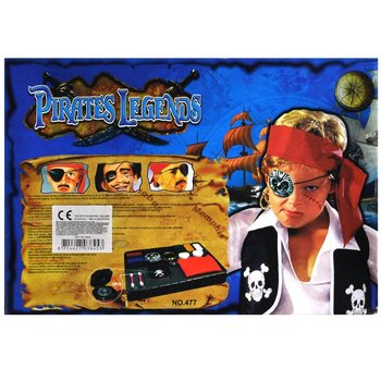 GROTE PIRATENSET MET SCHMINK (2st.)