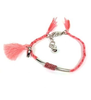 ARMBAND GEVLOCHTEN ROZE (1st)