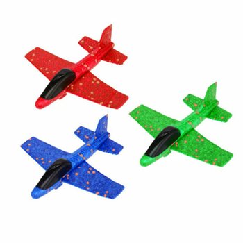 FOAM AIRPLANE / VLIEGTUIG 17 CM LANG - IN DISPLAY (18st.)
