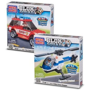 MEGABLOKS - FIRE PATROL SUV & POLICE FORCE CHOPPER (2st.)