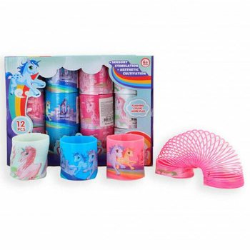 UNICORN REGENBOOG SPIRAAL Ø 6 CM. (12st.)