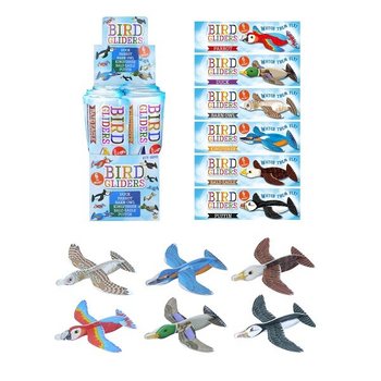 VOGELS FOAM VLIEGTUIGEN IN DISPLAY (48st.)