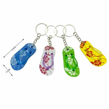 SLIPPER SLEUTELHANGERS OP KAART (48st.)