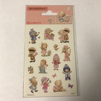 STICKERVEL: MOREHEAD – LIEVE KINDEREN,  Afm. 16 x 9 Cm. (10st.)