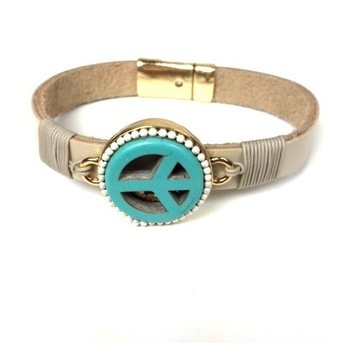 ARMBAND TAUPE/CRÉME PEACE (1st)