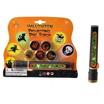 HALLOWEEN PROJECTIE ZAKLAMP OP KAART (6st.)