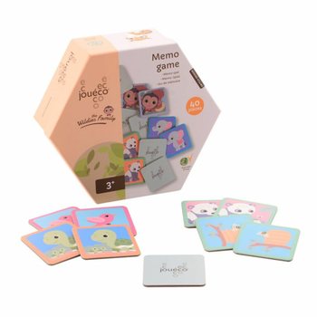 JOUECO - THE WILDIES FAMILIE MEMORY SPEL - Geschikt voor kinderen vanaf: 24 Maanden (1st.)