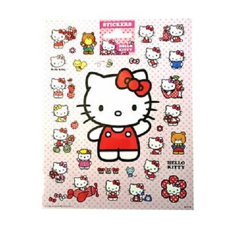 GROTE HELLO KITTY STICKER VELLEN, 20x16 Cm. (10st.)