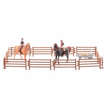 MY LOVELY HORSE - XL - 2x SPEELGOED PAARD MET GROTE MANEGE - IN GIFTBOX (1st.)