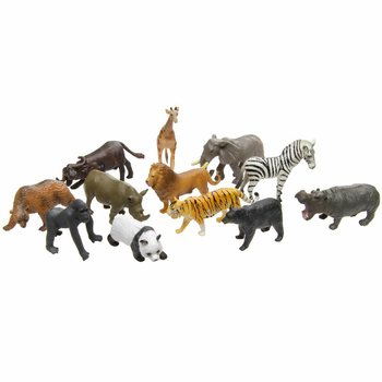 ANIMAL WORLD - MIX SPEELFIGUUR WILDE DIEREN (12st.)