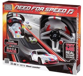 MEGABLOKS NFS PORSCHE 911 TURBO WHEEL LAUNCHER - 95716