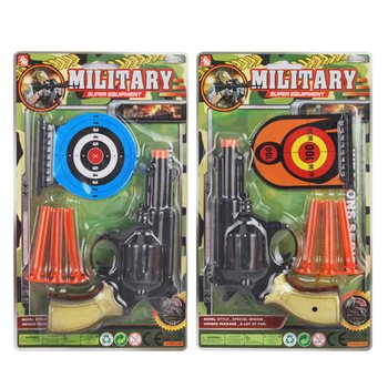Militaire Pistool Set met 3x Zuignappen & Doelwitten (6 stuks)