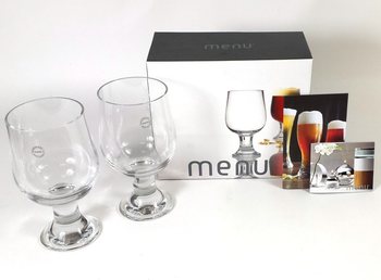MENU - BIERGLAS VOOR DONKERBIER SET VAN 2 (1st.)