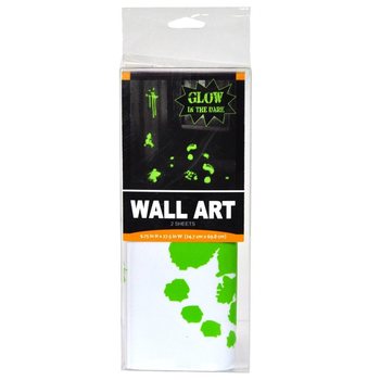 GLOW IN THE DARK WANDDECORATIE MUURSTICKERS (6st.)