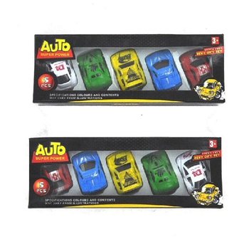 5 MINI PULL BACK AUTO'S IN BOX (3st.)