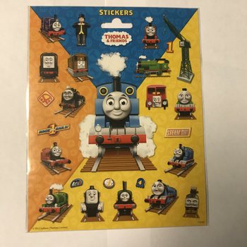 GROTE THOMAS DE TREIN STICKER VELLEN, 20x16 Cm. (10st.)
