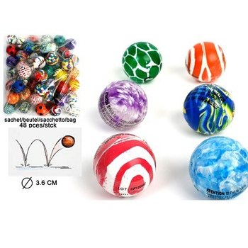 MIX UITDEEL STUITERBALLEN - Ø 3.6 CM. (48st.)