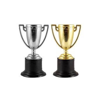 WINNAAR BEKER – 10 Cm. MIX GOUD & ZILVER (12st.)