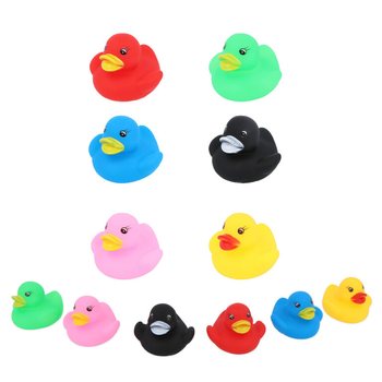 MIX KLEUREN BAD EENDJES - Afm 5x5x4 Cm.  (144st.)