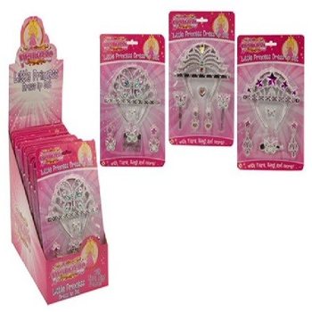 PRINSES TIARA SET OP KAART (24st.)