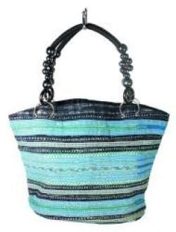 B-FAIR TAS BEADS ZWART/LICHTBLAUW (1st)