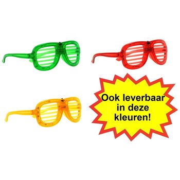SHUTTER SHADES BRILLEN MET VERLICHTING - KLEUR: BLAUW (12st.)
