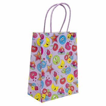 PAPIEREN GIFT TAS - SMILEY - Afm. 16x9x22 CM (12st.)