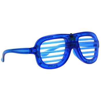 SHUTTER SHADES BRILLEN MET VERLICHTING - KLEUR: BLAUW (12st.)