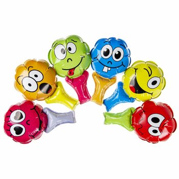 SELF INFLATABLE - SMILEY - HAND BALLON (48st.)