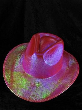 COWBOY GLITTER HOED - ROOD