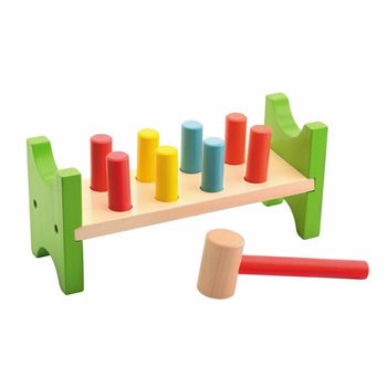 JOUECO - HOUTEN HAMERBANK - Geschikt voor kinderen vanaf: 12 Maanden (1st.)