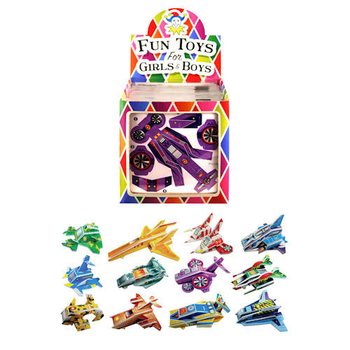 3D SPACE VOERTUIGEN PUZZELS IN DISPLAY (60st.)