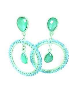 MOOIE IBIZA LOOK OORBELLEN MINT (1st)