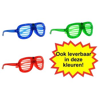SHUTTER SHADES BRILLEN MET VERLICHTING - KLEUR: GEEL (12st.)