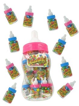 20 MINI BABY FLESJES MET SNOEP IN GROTE FLES (2x20st.)