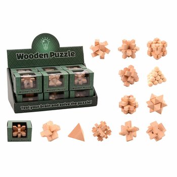 HOUTEN IQ PUZZEL IN DOOSJE (12st.)