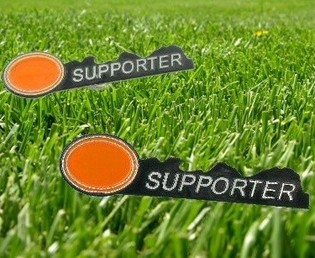 VOETBAL SUPPORTER BUTTON (12st)