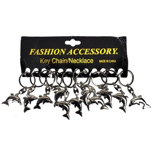 METALEN DOLFIJNEN SLEUTELHANGERS (10st.)