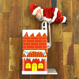 KERSTMAN KLIMT IN SCHOORSTEEN (2st.)