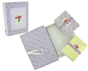 BOEK MET KAARTEN - MODEL BLOEMEN (2st.)