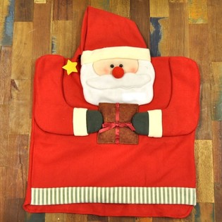 LUXE KERSTMAN STOELHOEZEN (4st.)