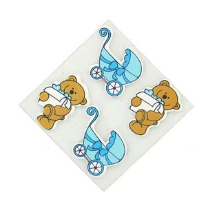 DECORATIE STICKERS - BABY BLAUW (20st.)
