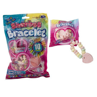 VERPAKKING MET 10 SNOEP ARMBANDEN 12 GR IN ZAK (10x12st.)